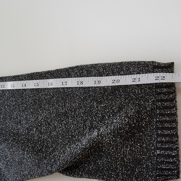 NWT Designer Originals Black/Silver Sparkle Cardigan Size 1X - Picture 8 of 9
